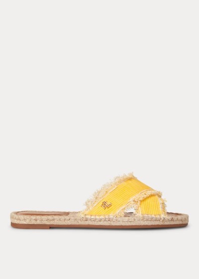 Sandalias Ralph Lauren Mujer Amarillos - Marni Canvas - TSGMH4721